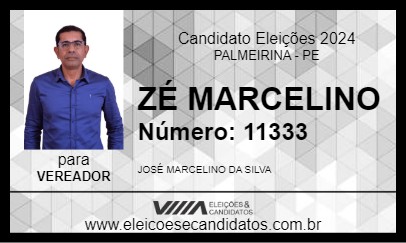 Candidato ZÉ MARCELINO 2024 - PALMEIRINA - Eleições