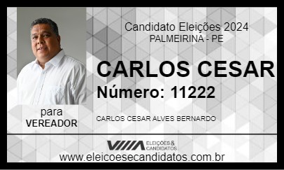 Candidato CARLOS CESAR 2024 - PALMEIRINA - Eleições