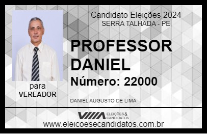 Candidato PROFESSOR  DANIEL 2024 - SERRA TALHADA - Eleições