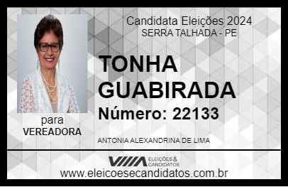 Candidato TONHA GUABIRADA 2024 - SERRA TALHADA - Eleições