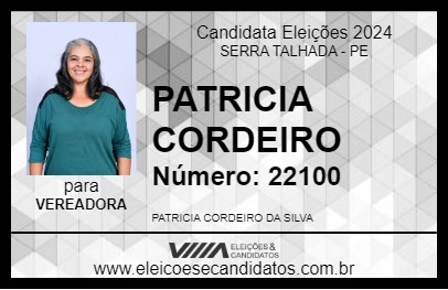 Candidato PATRICIA CORDEIRO 2024 - SERRA TALHADA - Eleições