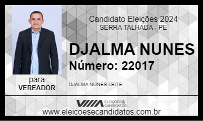 Candidato DJALMA NUNES 2024 - SERRA TALHADA - Eleições