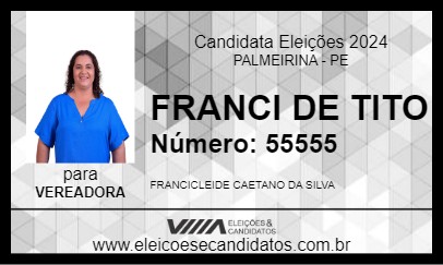 Candidato FRANCI DE TITO 2024 - PALMEIRINA - Eleições