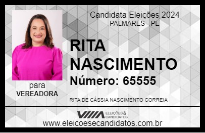 Candidato RITA NASCIMENTO 2024 - PALMARES - Eleições