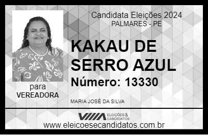 Candidato KAKAU DE SERRO AZUL 2024 - PALMARES - Eleições