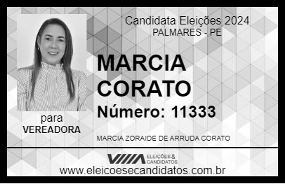 Candidato MARCIA CORATO 2024 - PALMARES - Eleições