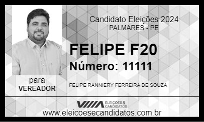 Candidato FELIPE F20 2024 - PALMARES - Eleições