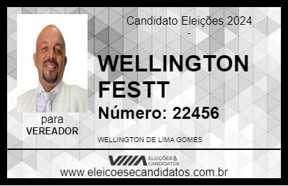 Candidato WELLINGTON FESTT 2024 - GOIANA - Eleições