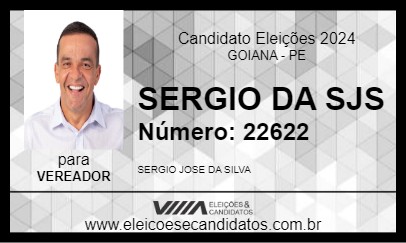 Candidato SERGIO DA SJS 2024 - GOIANA - Eleições