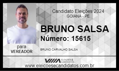 Candidato BRUNO SALSA 2024 - GOIANA - Eleições