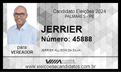 Candidato JERRIER 2024 - PALMARES - Eleições