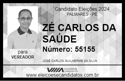 Candidato ZÉ CARLOS DA SAÚDE 2024 - PALMARES - Eleições