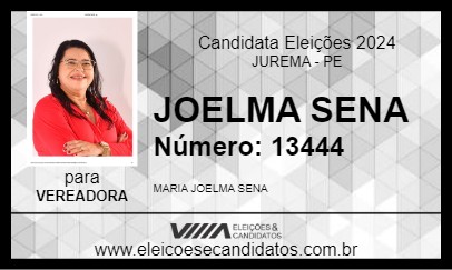 Candidato JOELMA SENA 2024 - JUREMA - Eleições