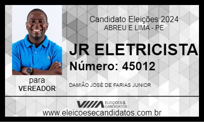 Candidato JR ELETRICISTA 2024 - ABREU E LIMA - Eleições