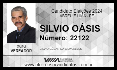 Candidato SILVIO OÁSIS 2024 - ABREU E LIMA - Eleições