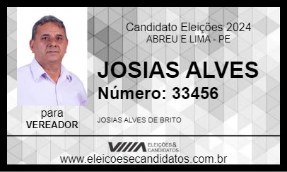 Candidato JOSIAS ALVES 2024 - ABREU E LIMA - Eleições