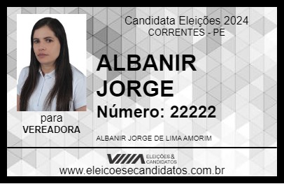 Candidato ALBANIR JORGE 2024 - CORRENTES - Eleições