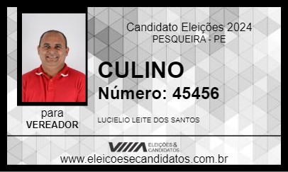 Candidato CULINO 2024 - PESQUEIRA - Eleições