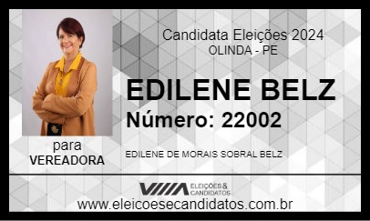 Candidato EDILENE BELZ 2024 - OLINDA - Eleições