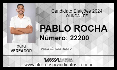 Candidato PABLO ROCHA 2024 - OLINDA - Eleições