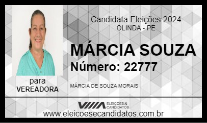 Candidato MÁRCIA SOUZA 2024 - OLINDA - Eleições