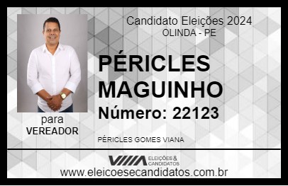 Candidato PÉRICLES MAGUINHO 2024 - OLINDA - Eleições