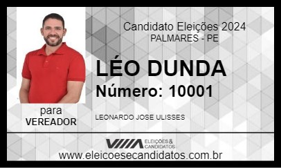 Candidato LÉO DUNDA 2024 - PALMARES - Eleições