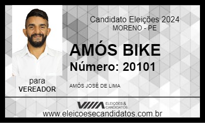 Candidato AMÓS BIKE 2024 - MORENO - Eleições