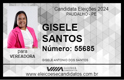 Candidato GISELE SANTOS 2024 - PAUDALHO - Eleições