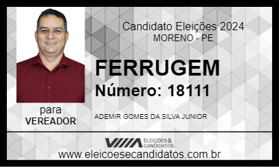 Candidato FERRUGEM 2024 - MORENO - Eleições