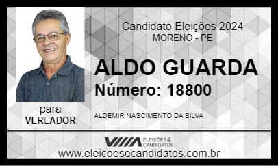 Candidato ALDO GUARDA 2024 - MORENO - Eleições