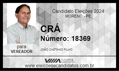 Candidato CRÁ 2024 - MORENO - Eleições