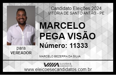 Candidato MARCELO PEGA VISÃO 2024 - VITÓRIA DE SANTO ANTÃO - Eleições