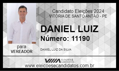 Candidato DANIEL LUIZ 2024 - VITÓRIA DE SANTO ANTÃO - Eleições