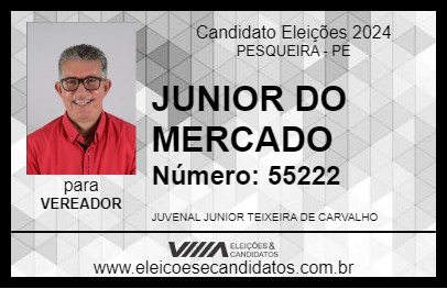 Candidato JUNIOR DO MERCADO 2024 - PESQUEIRA - Eleições