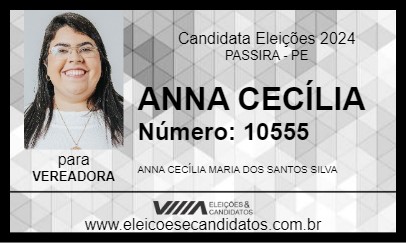 Candidato ANNA CECÍLIA  2024 - PASSIRA - Eleições