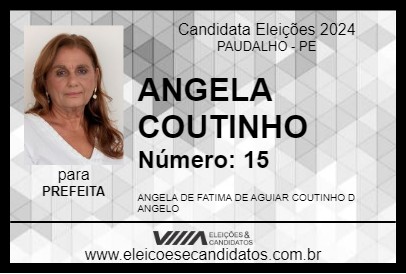 Candidato ANGELA COUTINHO 2024 - PAUDALHO - Eleições