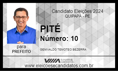 Candidato PITÉ 2024 - QUIPAPÁ - Eleições