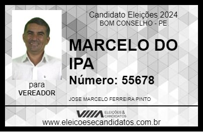 Candidato MARCELO 2024 - BOM CONSELHO - Eleições