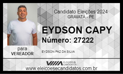 Candidato EYDSON CAPY 2024 - GRAVATÁ - Eleições