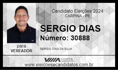 Candidato SERGIO DIAS 2024 - CARPINA - Eleições