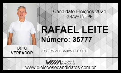 Candidato RAFAEL LEITE 2024 - GRAVATÁ - Eleições