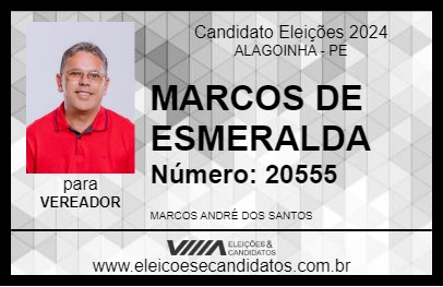 Candidato MARCOS DE ESMERALDA 2024 - ALAGOINHA - Eleições