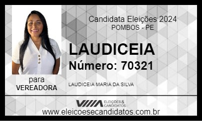 Candidato LAUDICEIA 2024 - POMBOS - Eleições