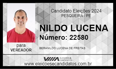 Candidato NILDO LUCENA 2024 - PESQUEIRA - Eleições