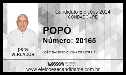 Candidato POPÓ 2024 - CONDADO - Eleições