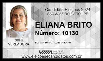 Candidato ELIANA BRITO 2024 - SÃO JOSÉ DO EGITO - Eleições