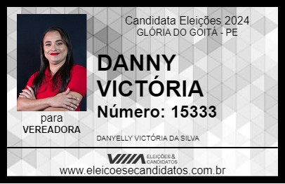 Candidato DANNY VICTÓRIA 2024 - GLÓRIA DO GOITÁ - Eleições