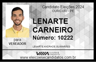 Candidato LENARTE CARNEIRO 2024 - OURICURI - Eleições