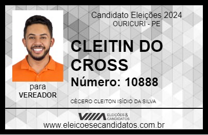 Candidato CLEITIN DO CROSS 2024 - OURICURI - Eleições